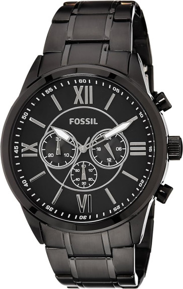 Horlogeband Fossil BQ1127 Roestvrij staal (RVS) Zwart 26mm